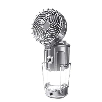 ⛺40% OFF🦬Portable Solar Powered Camping Lantern with Fan for Outdoor