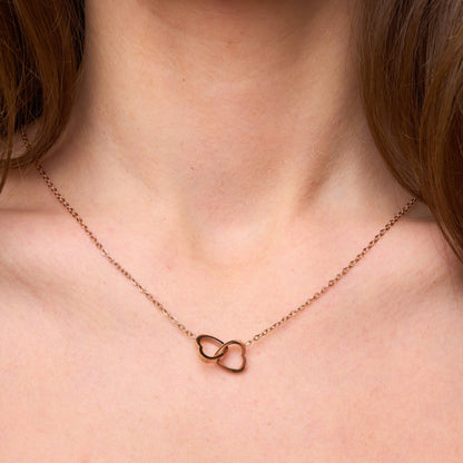 Personaliserat Dubbelhjärtat Halsband