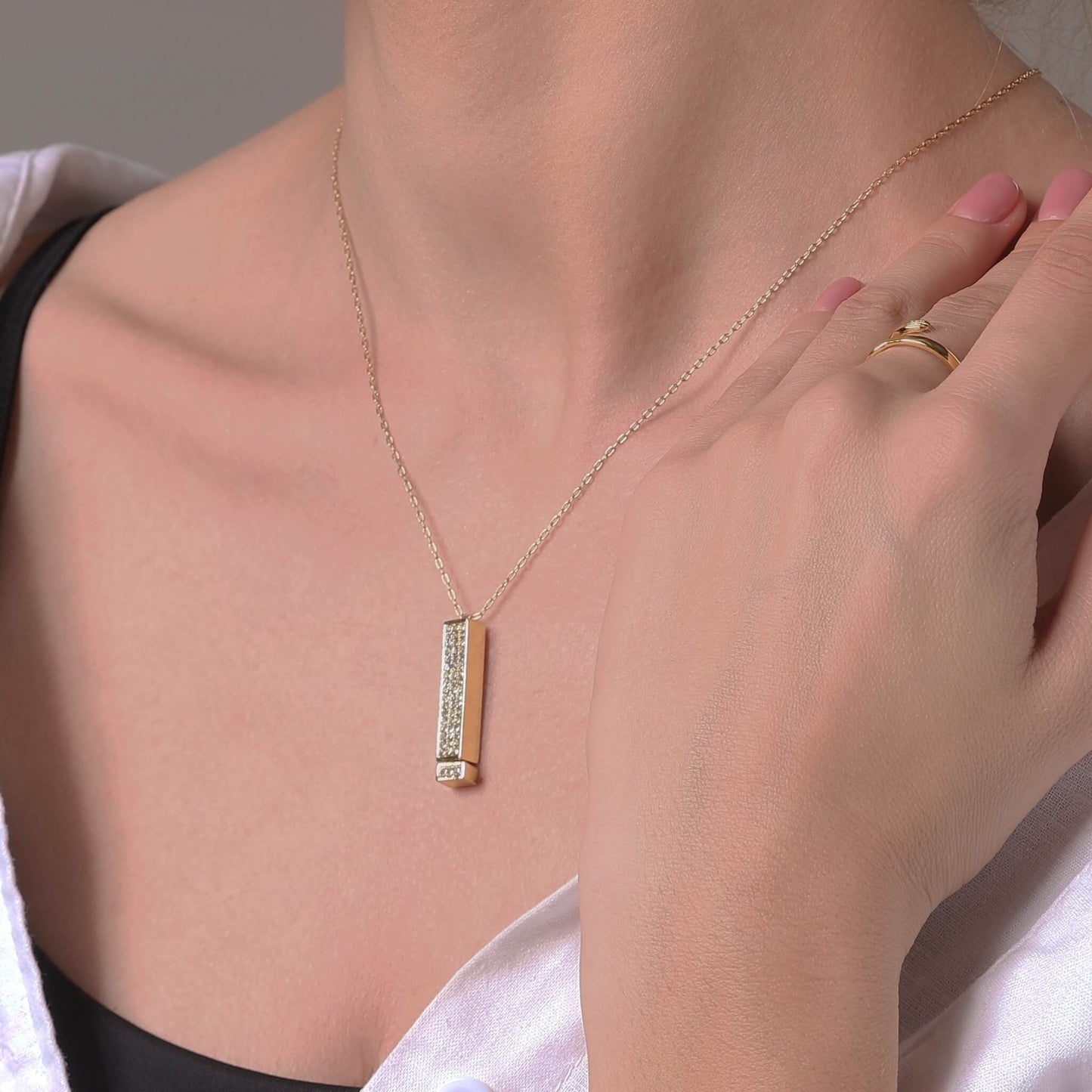 "I Love You" Halsband - Äkta Guld