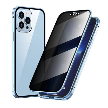 🎅🏻Magnetic double-sided anti-peep glass mobile phone case for iPhone