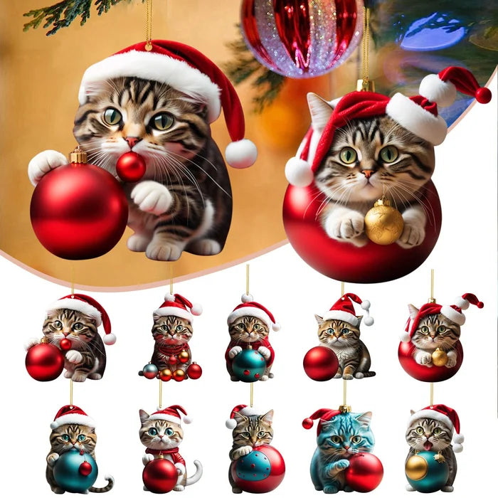 🎅🏻Christmas Cat Ornaments😻