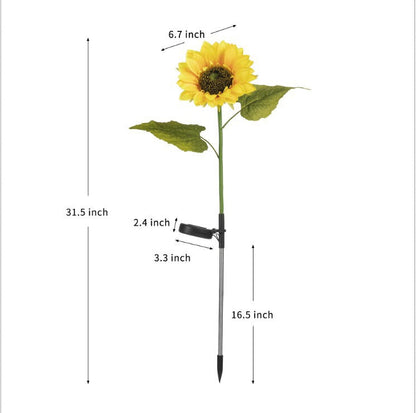 🌻Factory Direct !🌞Solar LED Sunflower Garden Lights-29.6inch/74cm