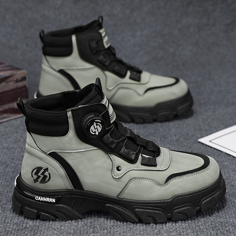 Men's outdoor work shoes with swivel buckle (waterproof, non-slip, comfortable and breathable)