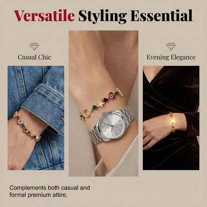 Whimsical Celestial Charm Bracelet