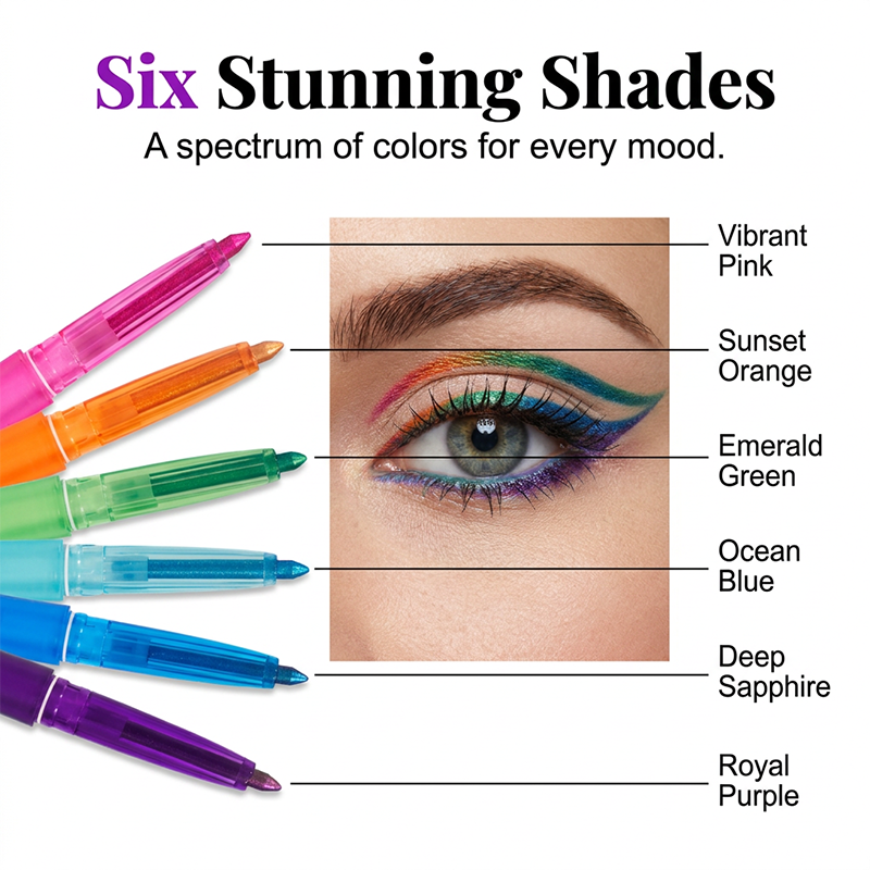 🎉BUY 1 GET 1 FREE🎉Colorful Smudge-Proof Glitter Eyeliner Pencil